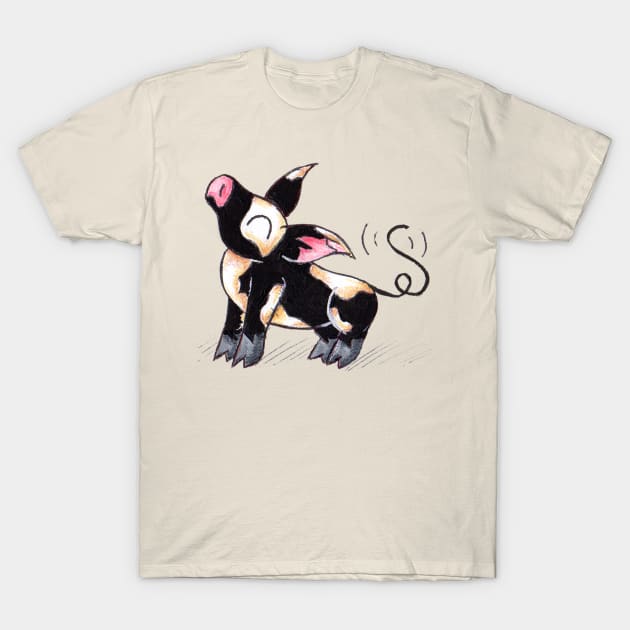 Spotted Piggy T-Shirt by KristenOKeefeArt